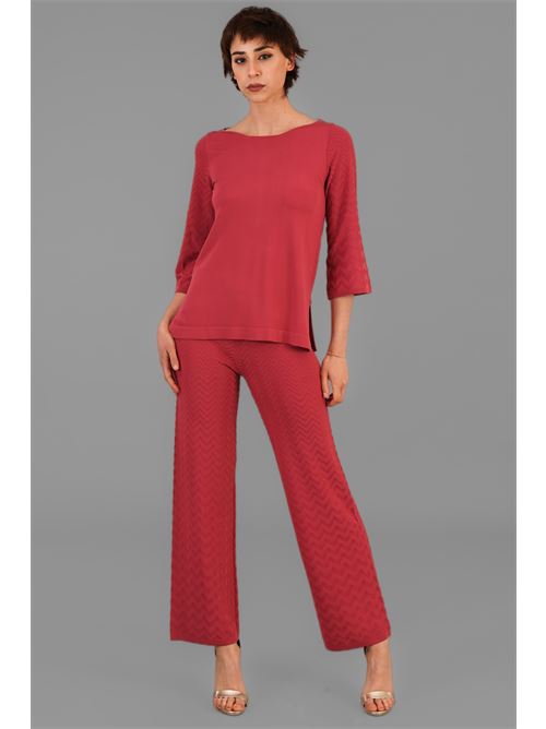 Maglia in viscosa Maida Mila Milano | M1036ROSSO VALENTINO